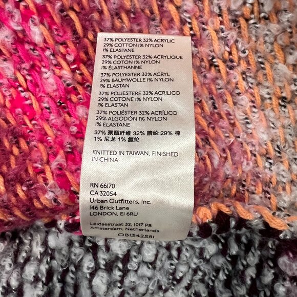 NWT Free People Daydream Oversized Cardigan Pink Blue Cream Striped Size Small - Picture 8 of 15